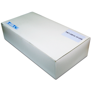 Настенная коробка с установленными плинтами, 1 размыкаемый плинт, 10 пар, пластик